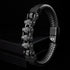 Motorradkette Fahrradkette Kettearmband Lederarmband Chain bracelet uniqal